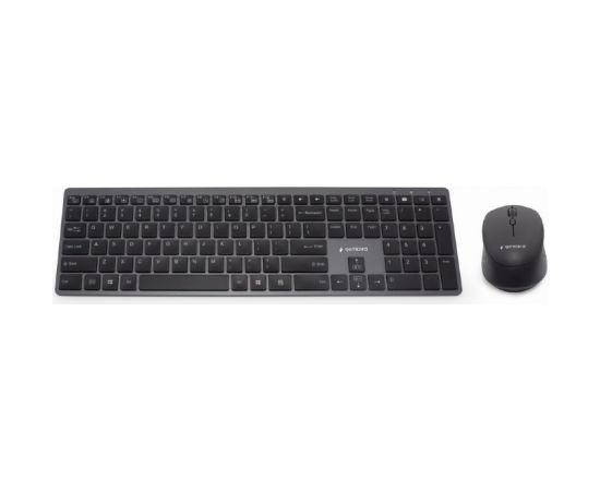 Gembird Backlight Pro Business Slim wireless desktop set 	KBS-ECLIPSE-M500 Keyboard and Mouse Set,  Wireless, Mouse included, US, Black