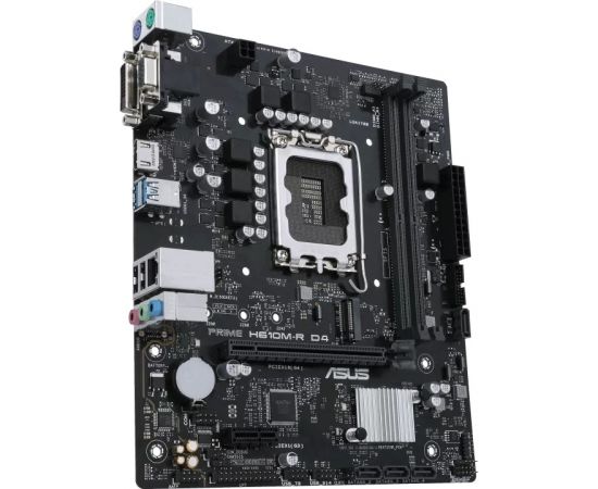 Asus PRIME H610M-R D4-SI Processor family Intel, Processor socket LGA 1700, DDR4 DIMM, Memory slots 2, Supported hard disk drive interfaces 	SATA, M.2, Number of SATA connectors 4, Chipset Intel H610, Mic-ATX