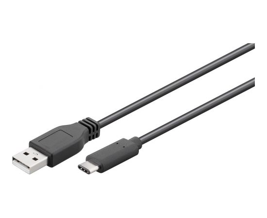 Goobay USB 2.0 cable 55466 USB-C male, USB 2.0 male (type A), 1 m, Black