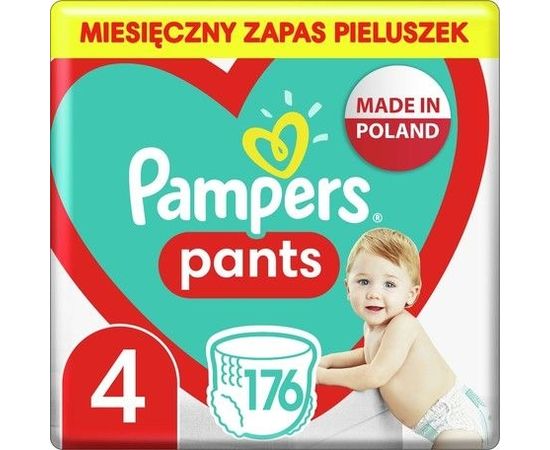 Pampers Autiņbikses Bikses 4, 9-15 kg, 176 gab.