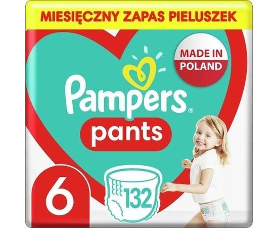 Pampers Autiņbikses Bikses 6, 14-19 kg, 132 gab.