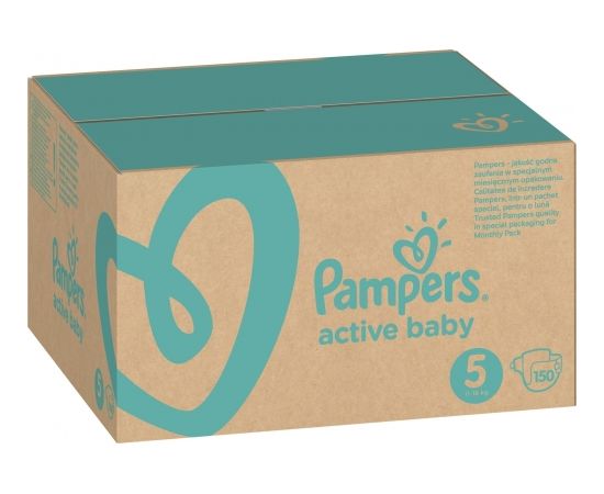 Pampers Autiņi Active Baby 5, 11-16 kg, 150 gab.