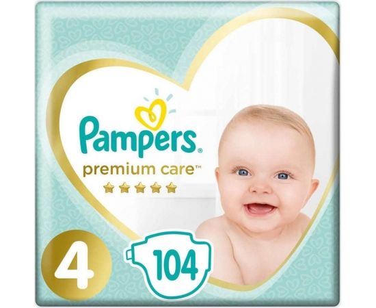 Pampers Autiņi Premium Care 4, 9-14 kg, 104 gab. Autiņbiksītes