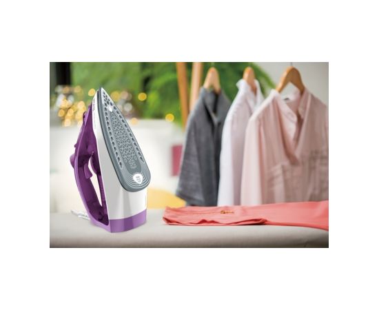 Tefal FV2836 Dry & Steam iron Ceramic soleplate 2400 W Purple, White Gludekļi un sistēmas
