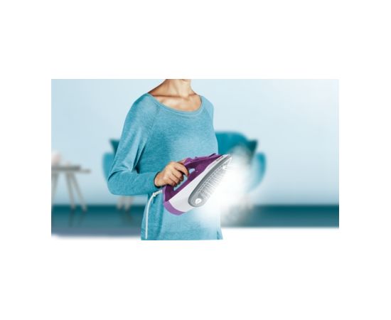 Tefal FV2836 Dry & Steam iron Ceramic soleplate 2400 W Purple, White Gludekļi un sistēmas