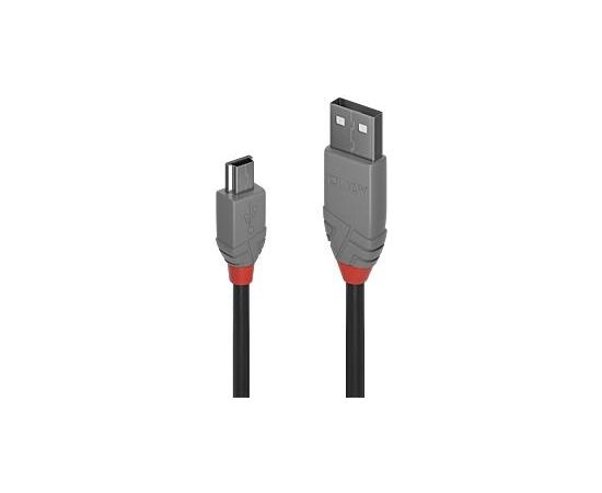 CABLE USB2 A TO MINI-B 5M/ANTHRA 36725 LINDY