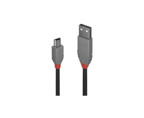 CABLE USB2 A TO MINI-B 2M/ANTHRA 36723 LINDY