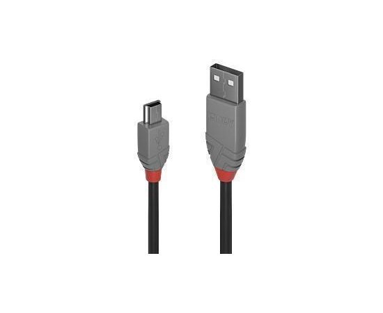 CABLE USB2 A TO MINI-B 0.2M/ANTHRA 36720 LINDY