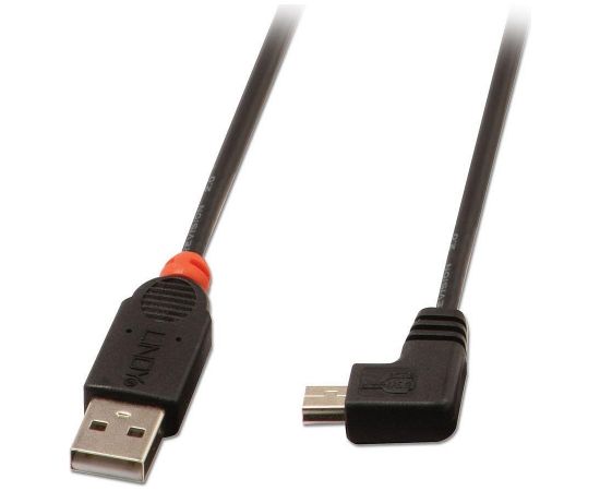 CABLE USB2 A TO MINI-B 0.5M/90 DEGREE 31970 LINDY