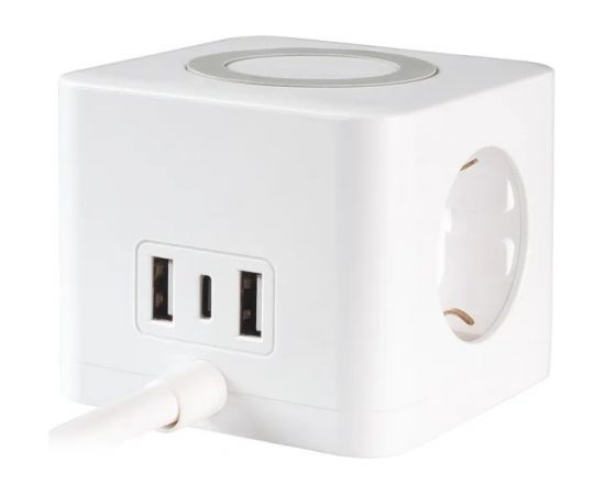 Vivanco Power Cube 3-Way USB-A/C 1.4m (39619)