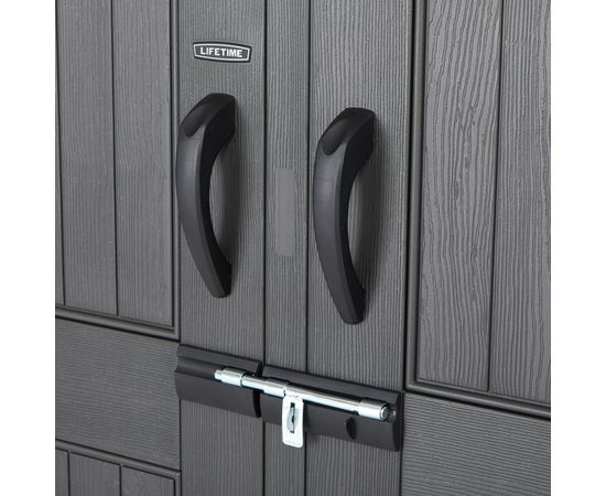 Lifetime Premium dārza māja 213x365x227cm grafit (60311) Dārza šķūņi  un uzglabāšana