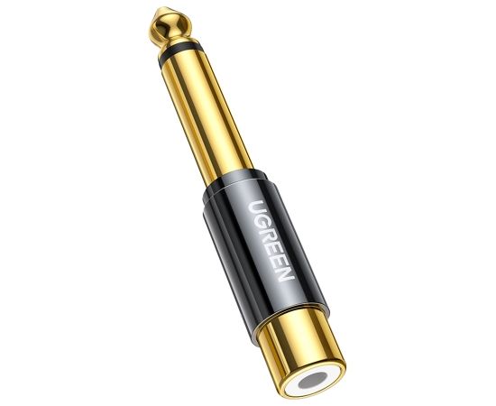 Ugreen adapter from 6.35 mm jack (male) to RCA (female) gold (AV169)