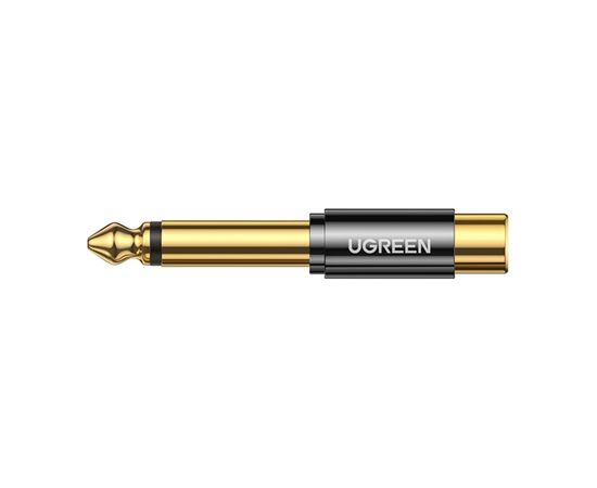 Ugreen adapter from 6.35 mm jack (male) to RCA (female) gold (AV169)