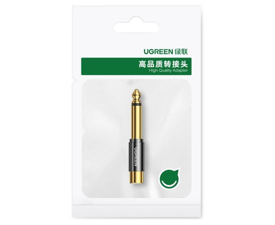 Ugreen adapter from 6.35 mm jack (male) to RCA (female) gold (AV169)