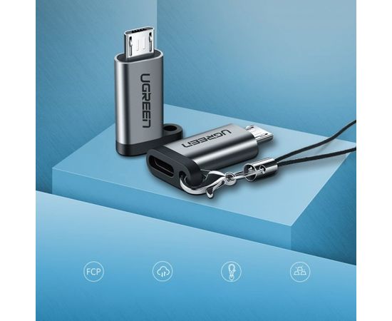 Ugreen USB Type C to micro USB adapter gray (50590)