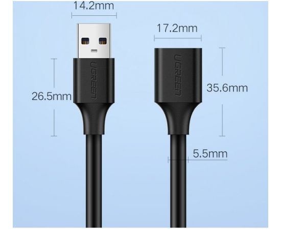 UGREEN USB 3.0 extended cable 2m (black)