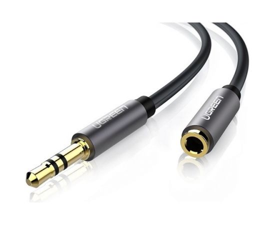 UGREEN AV118 AUX jack audio extender 3.5 mm, 1.5m (black)