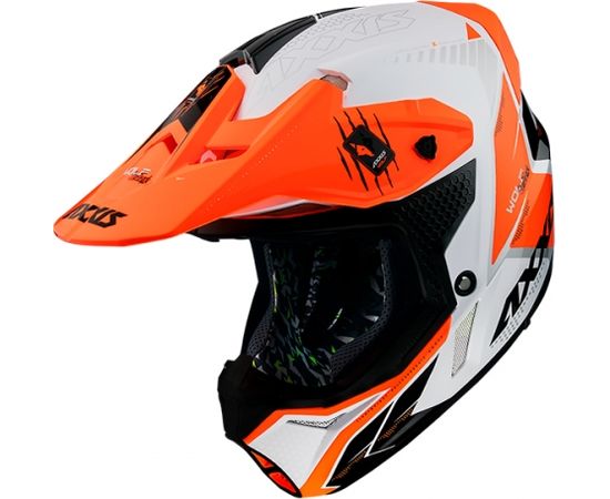 Axxis Helmets, S.a Wolf Star Track (S) A4 FluorOrange ķivere