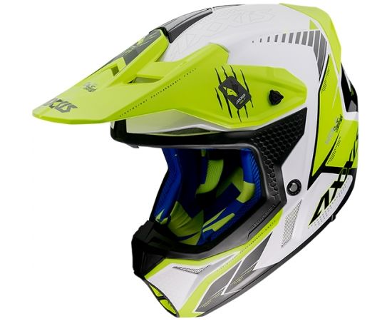 Axxis Helmets, S.a Wolf Star Track (S) A3 FluorYellow ķivere