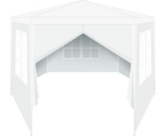 Saska Garden PAWILON NAMIOT OGRODOWY SZEŚCIOKĄTNY 2X2X2M WYSOKOŚĆ 2,6M BIAŁY Тенты и аксессуары