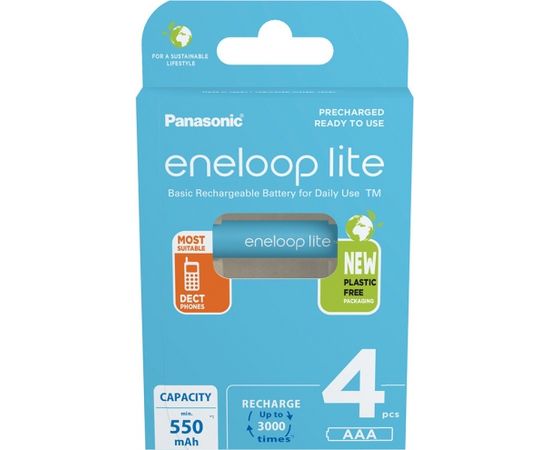 Panasonic eneloop rechargeable battery Lite AAA 4BP