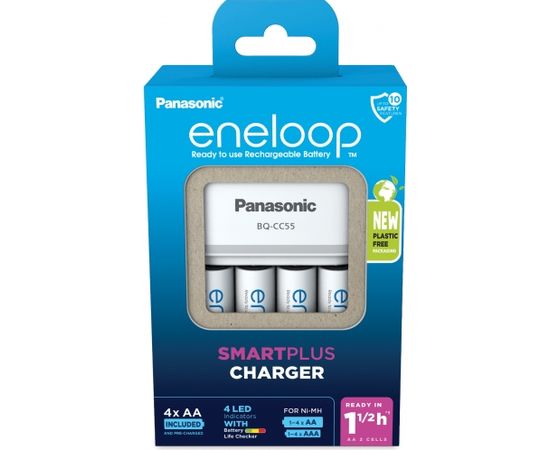 Panasonic eneloop charger BQ-CC55 + 4x2000mAh