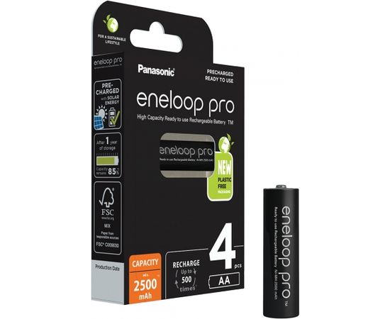 Panasonic eneloop rechargeable battery Pro AA 2500 4BP