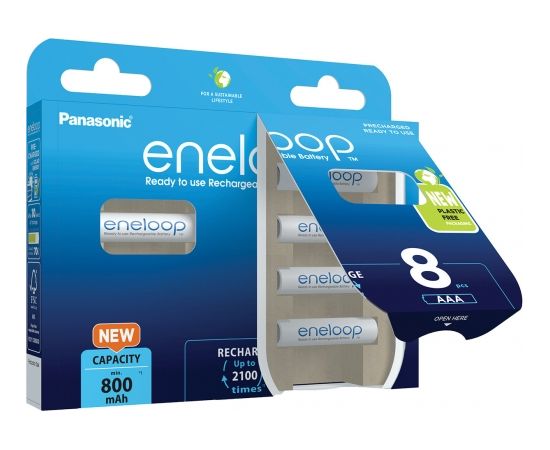 Panasonic eneloop аккумулятор AAA 800 8BP