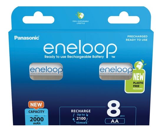 Panasonic eneloop rechargeable battery AA 2000 8BP