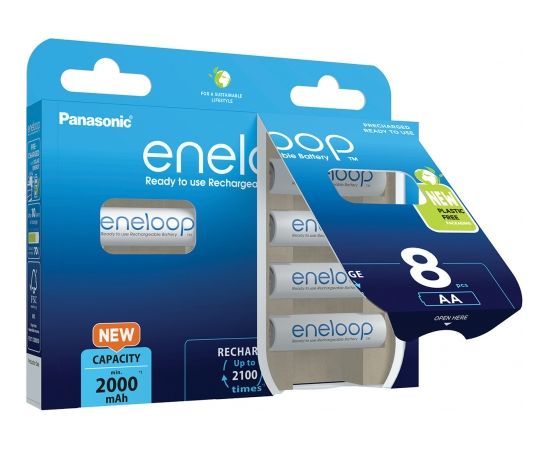Panasonic eneloop аккумулятор AA 2000 8BP