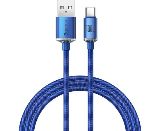 Baseus crystal shine series fast charging data cable USB Type A to USB Type C100W 1,2m blue (CAJY000403)