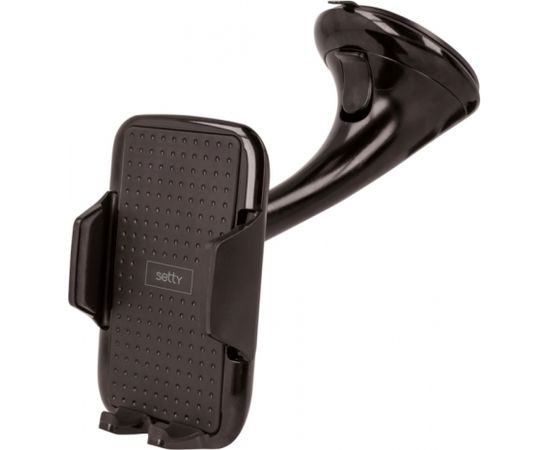 Setty U16 Универсальное автомобильное крепление для приборной панели и лобового стекла для крепления телефона экраном 4-6,5 фиксация Черный
