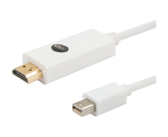 Savio CL-83 video cable adapter 1.8 m Mini DisplayPort HDMI White