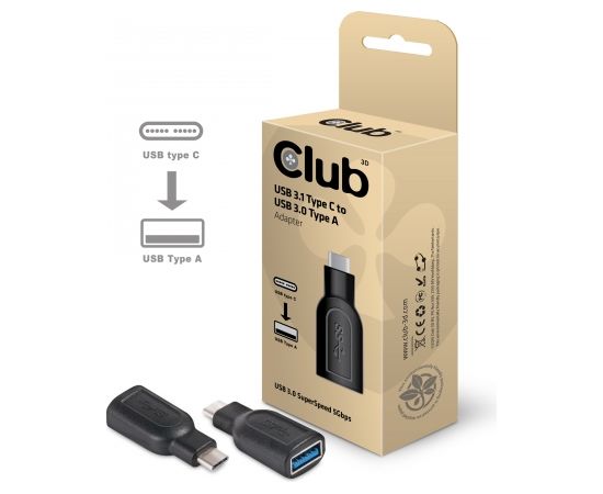 CLUB 3D USB 3.1 Type C to USB 3.0 Adapter