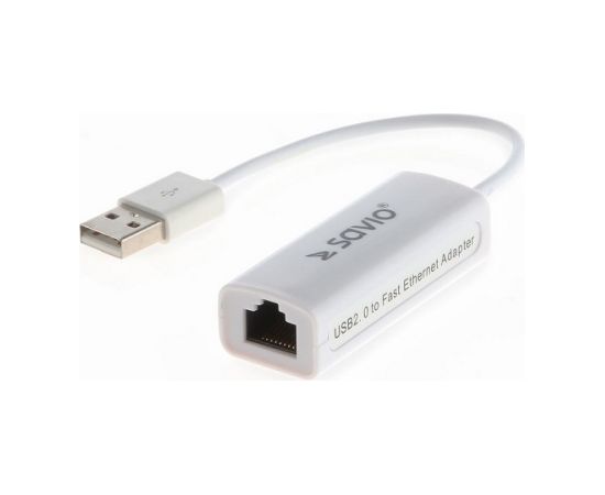 Savio CL-24 cable gender changer USB RJ-45 White