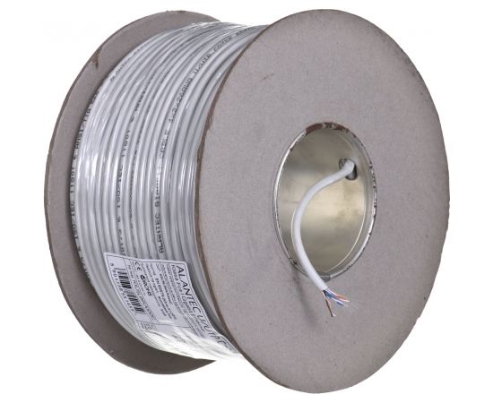 A-lan ALANTEC UTP CABLE 4X2X26AWG CAT.5E PVC 100M GRAY - 100% COPPER