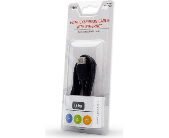 SAVIO HDMI extension cable 1m CL-132