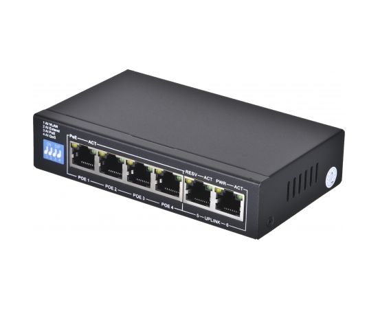 Extralink EX.14831 network switch Managed Fast Ethernet (10/100) Power over Ethernet (PoE) 6U Black