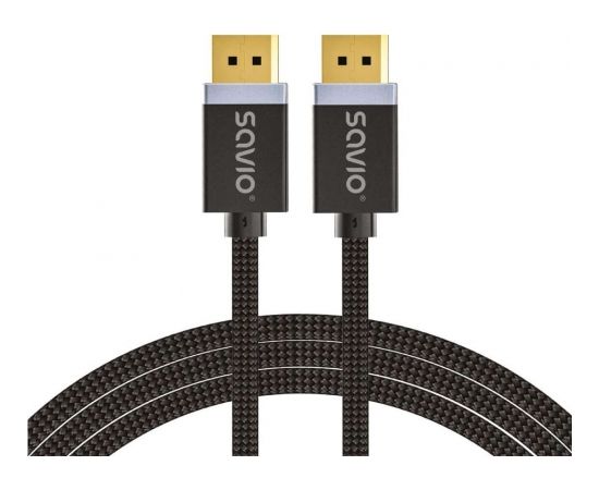 DisplayPort cable 2 m Black SAVIO CL-166