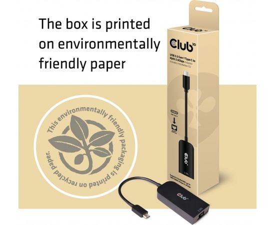 Club 3d CLUB3D USB 3.2 Gen1 Type C to RJ45 2.5Gbps Adapter