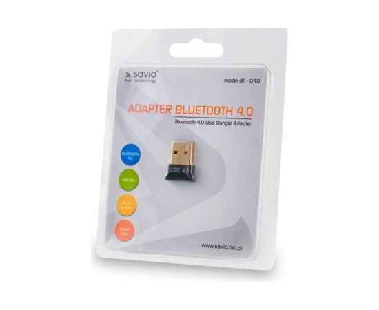 SAVIO Bluetooth 4.0 computer adapter BT-040