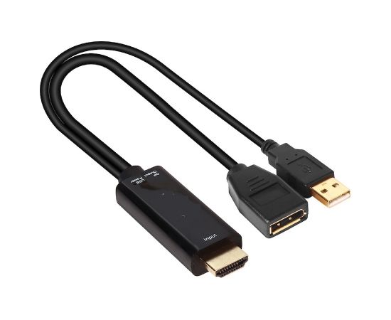 Club 3d CLUB3D HDMI 2.0 TO DISPLAYPORT 1.2 4K60HZ HDR M/F ACTIVE ADAPTER Black