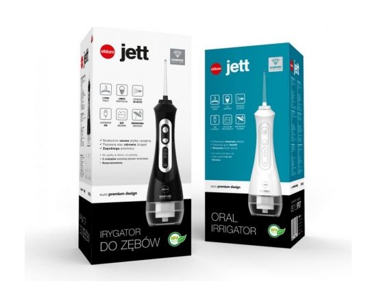 ELDOM Oral Irrigator Jett, 5 Jet Tips, Black RY100C