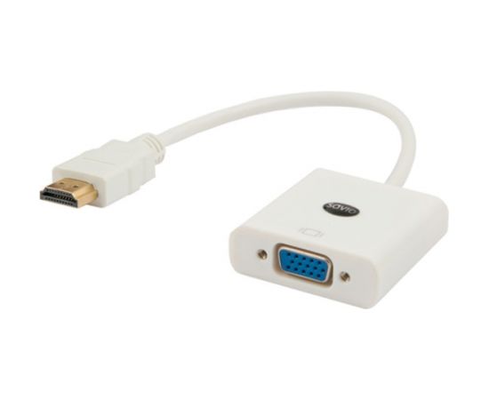 Savio CL-27 video cable adapter VGA (D-Sub) HDMI Type A (Standard) White