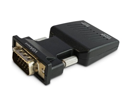 SAVIO CL-145 VGA to HDMI converter, Audio, Full HD  Black