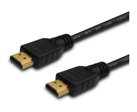 SAVIO HDMI (M) Cable, 20m, black, gold tips, v1.4 high speed, ethernet/3D CL-75