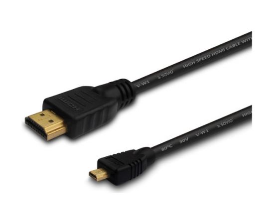 Savio CL-39 HDMI cable 1 m HDMI Type A (Standard) HDMI Type D (Micro) Black