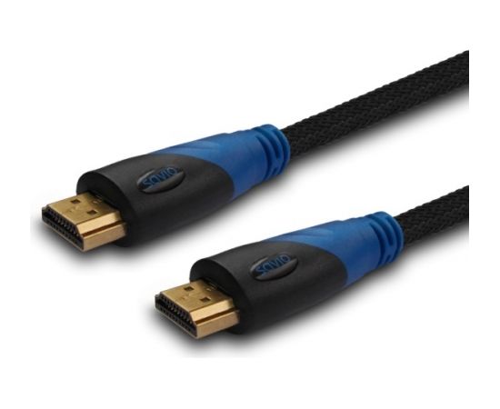 Savio CL-07 HDMI cable 3 m HDMI Type A (Standard) Black,Blue