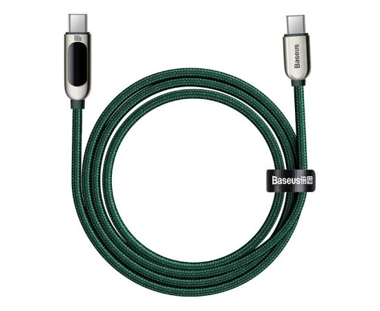 Cable USB-C to USB-C Baseus Display, 100W, 2m (green)