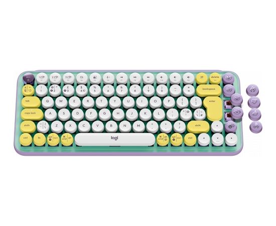 LOGITECH POP Keys Bluetooth Mechanical Keyboard - DAYDREAM MINT - US INT'L